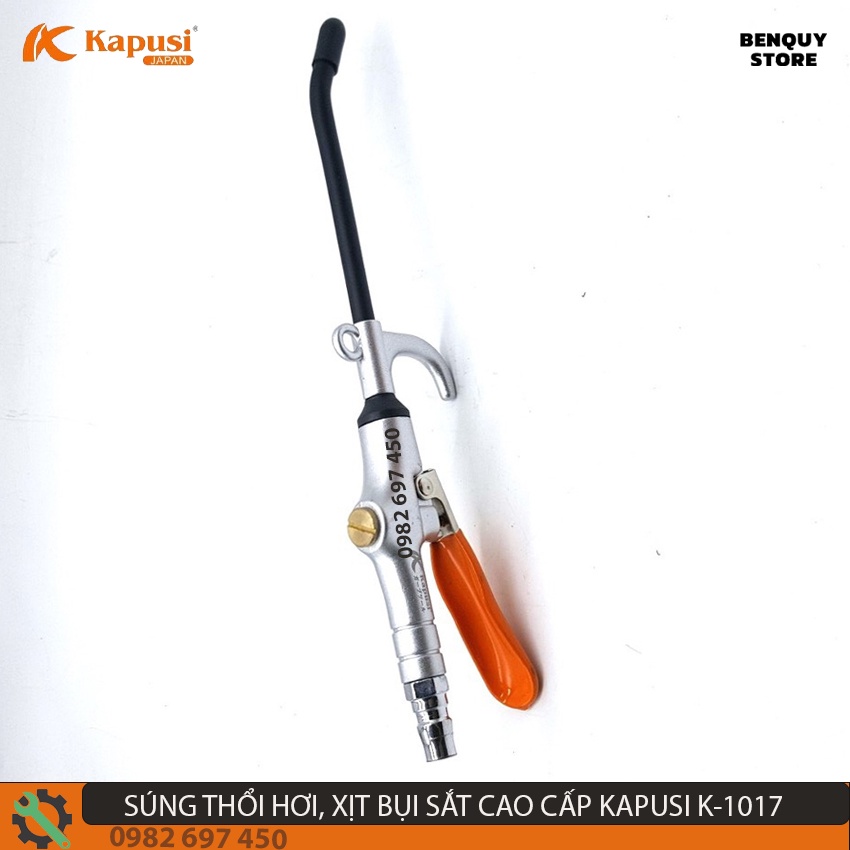 XỊT BỤI SẮT CAO CẤP KAPUSI JAPAN K-1017. XÌ KHÔ THỔI HƠI. DỤNG CỤ XỊT BỤI, XỊT NƯỚC SAU KHI RỬA XE, VỆ SINH Ô TÔ XE MÁY
