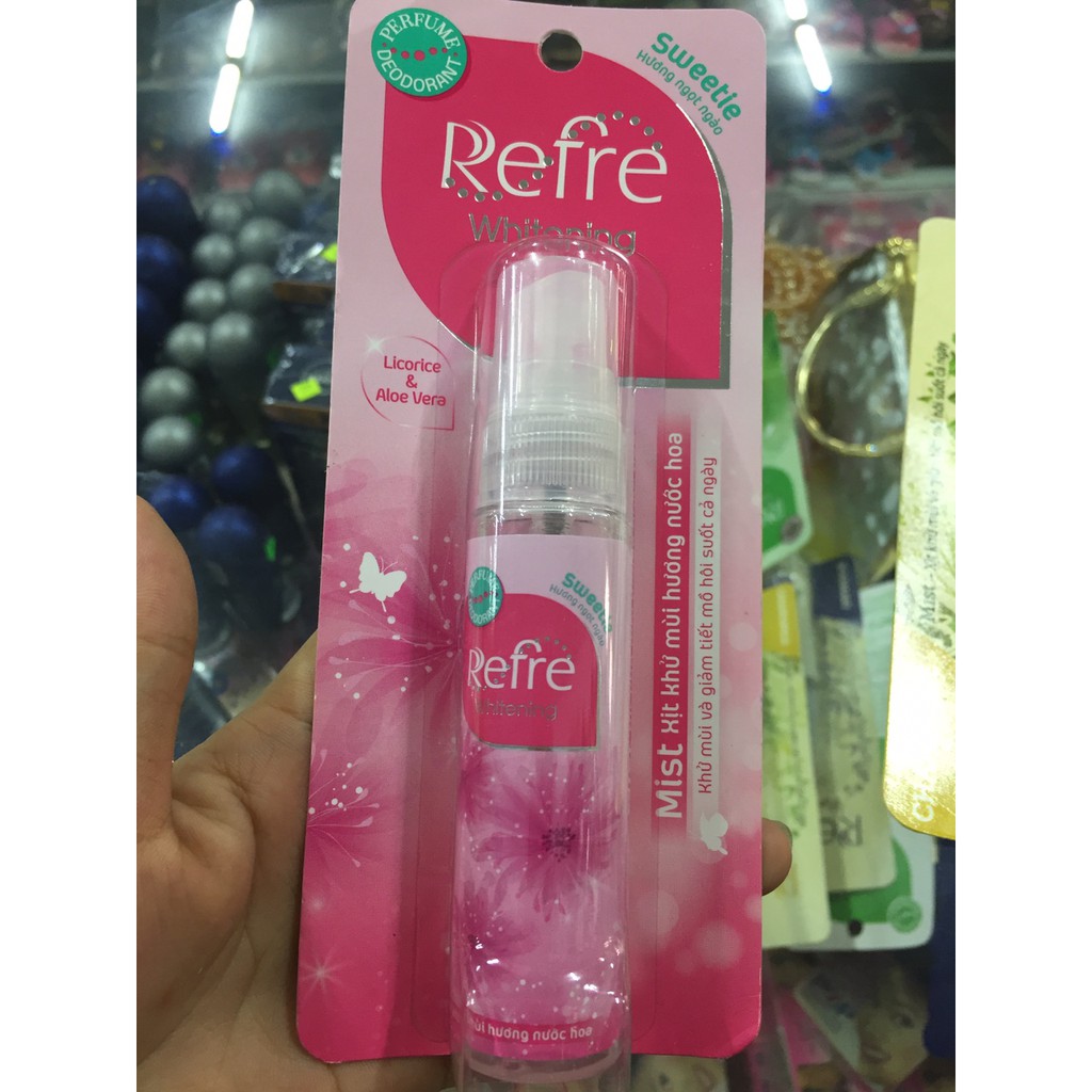 Refre Whitening (dạng xịt), Refre Natural - Xịt khử mùi chiết xuất từ thiên nhiên