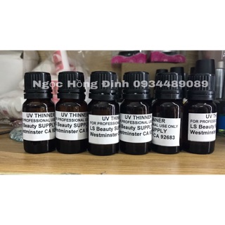 Nước pha sơn gel chai 10ml