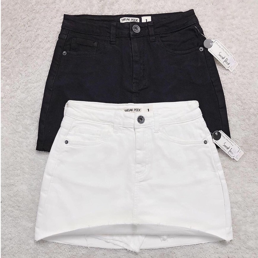 [FREESHIP - ẢNH THẬT] VÁY QUẦN jean CẮT LINE S.P M02237