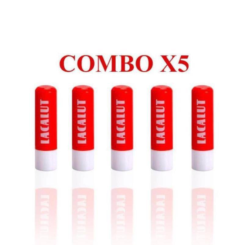 [ Combo 5 Thỏi ] Son Dưỡng Môi Lacalut [ Hàng Nội Địa Đức ] 4.8g