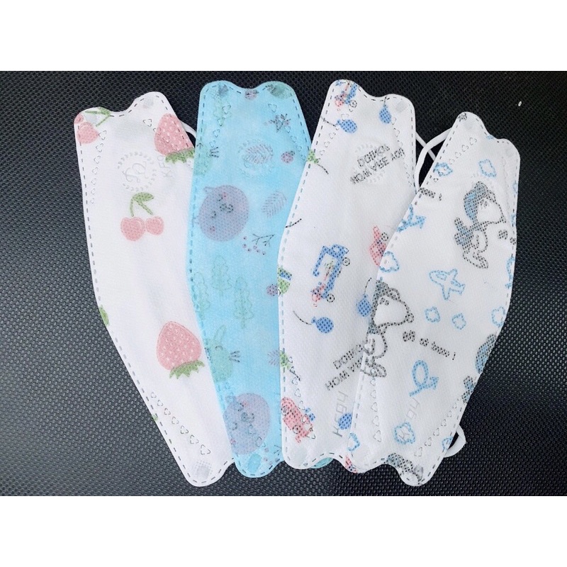 (rẻ vô địch) 50 chiếc khẩu trang kf94 cho bé 4-12 tuổi