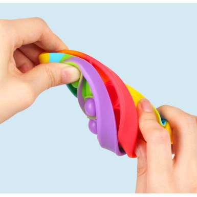 Đồ chơi bàn cờ nhấn bóng cỡ lớn màu cầu vồng vui nhộn dành cho mọi lứa tuổi POP IT