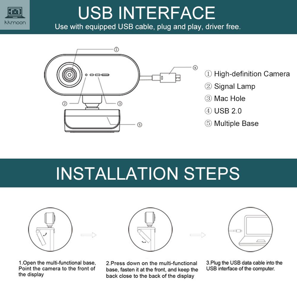 Webcam P7 1080p Cao Cấp Cho Máy Tính | BigBuy360 - bigbuy360.vn