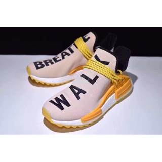 [CÓ SẴN] Pharrell x Adidas NMD Human Race Breath Walk ( vàng chanh)
