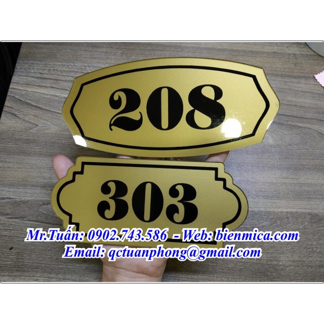 Biển số phòng khách sạn - Biển số phòng chung cư, nhà trọ
