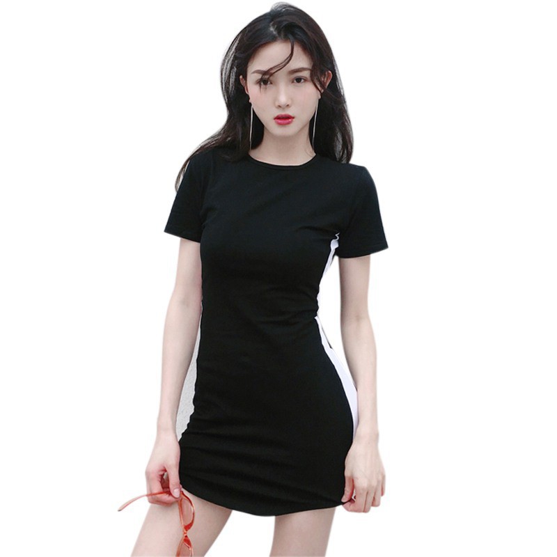 Đầm Thun Ngắn Tay Gợi Cảm Cho Nữ