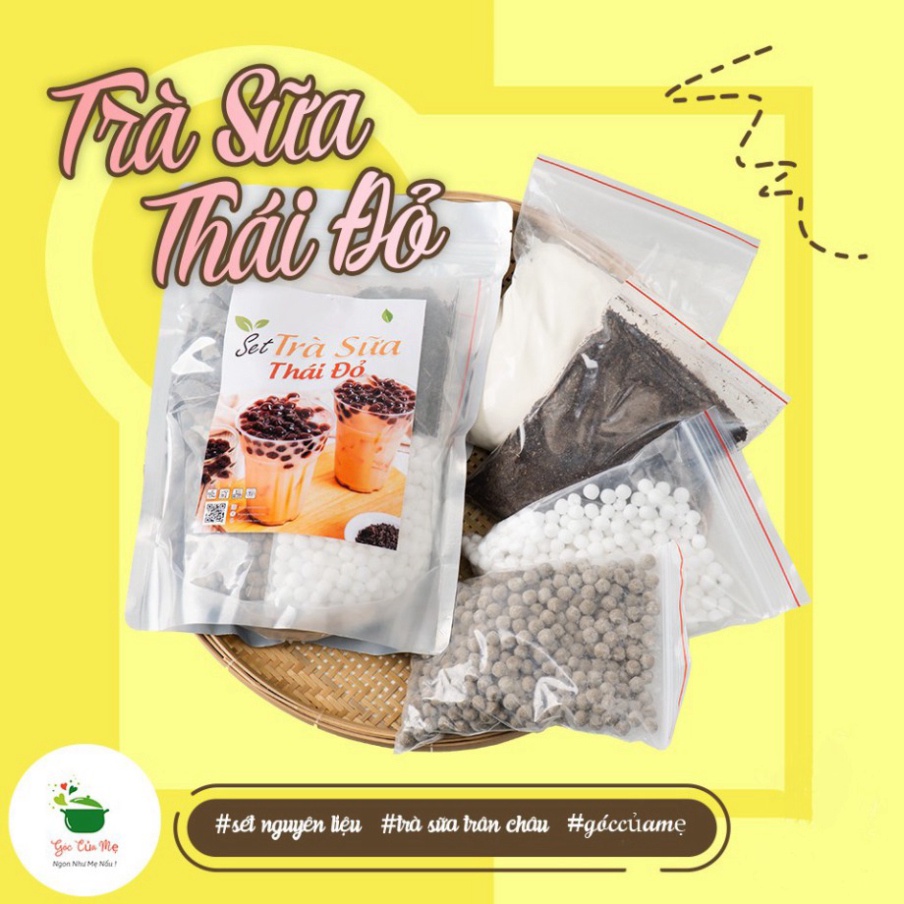 Set Trà Sữa Phúc Long, Thái Xanh, Thái Đỏ Tự Nấu (SET LỚN 35 - 40 Ly) Tặng Kèm Công Thức - GÓC CỦA MẸ