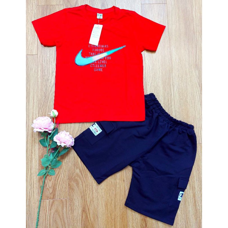 Bộ Cộc Tay bé trai size đại cotton xuất dư chất đẹp co dãn thoải mái