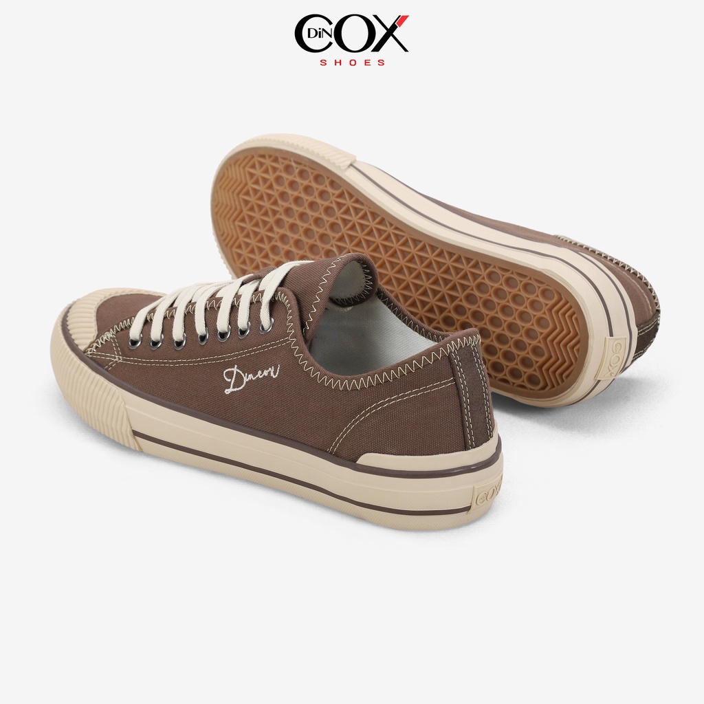 Giày Sneaker Vải Unisex Nam/Nữ DINCOX D21 Phong Cách Ấn Tượng Chocolate - TÂM.AN.SHOP