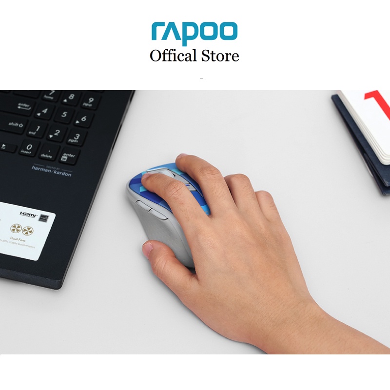 Chuột không dây Rapoo M500 đa kết nối (Bluetooth/ USB receiver)