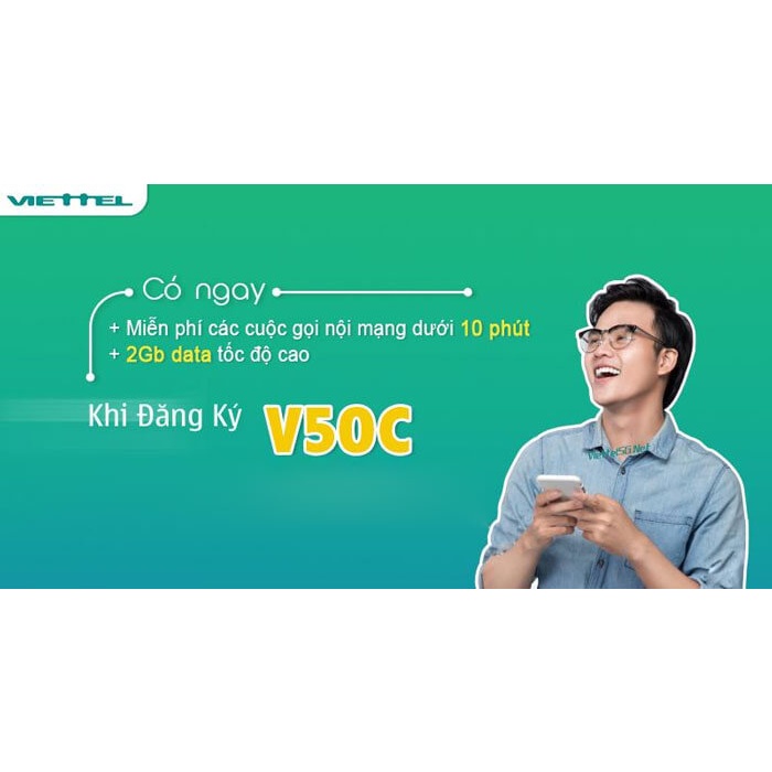 Sim 4G Viettel gói V70C Miễn Phí gọi nội mạng dưới 10 phút và 3GB tháng