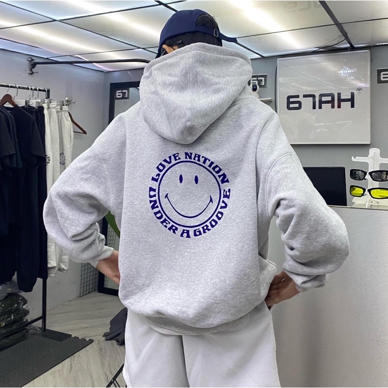 Áo khoát Smile phom boxy