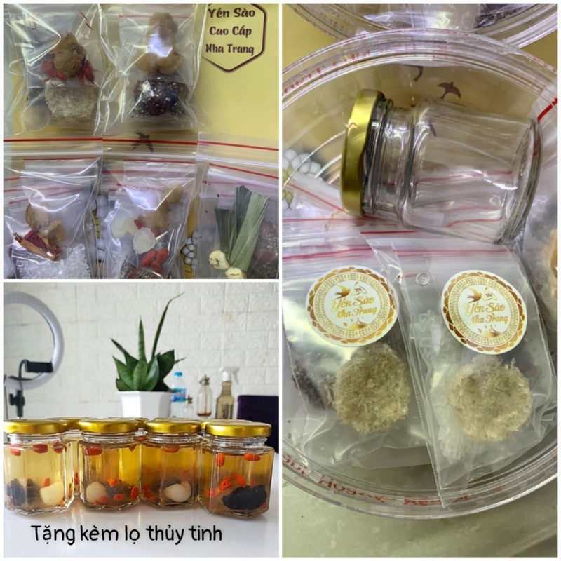 set yến viên-tổ yến chia sẵn+ đông trùng hạ thảo/nhuỵ hoa/hạt bồ mễ/táo đỏ/nhãn khô/kỷ tử/hạt chia/lá dứa/hạt sen/ | BigBuy360 - bigbuy360.vn