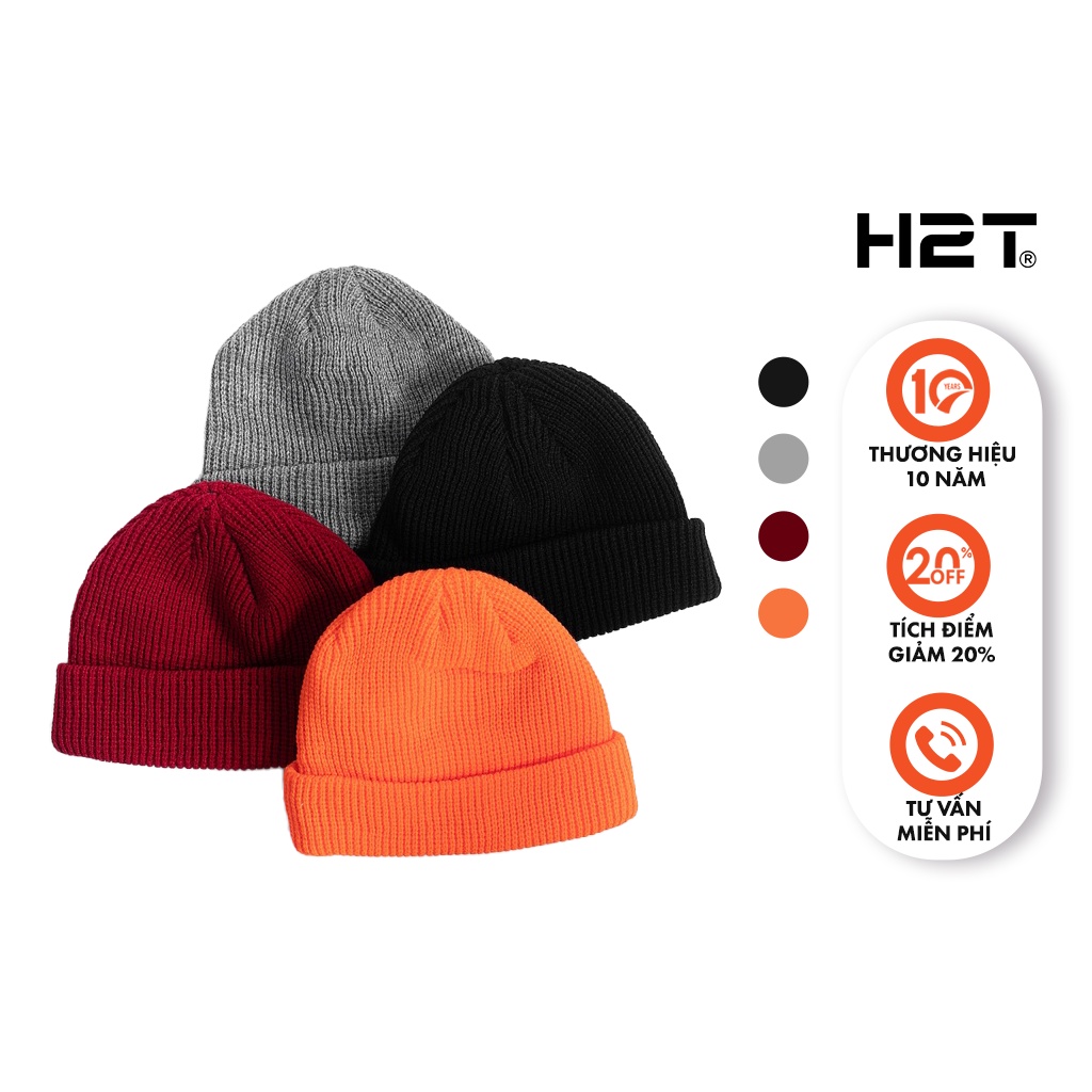 Mũ Len Beanie Trơn Thời Trang Unisex Nam Nữ Ulzzang Streetwear, Len Dày Dặn Giữ Ấm Mùa Đông H2T 1287