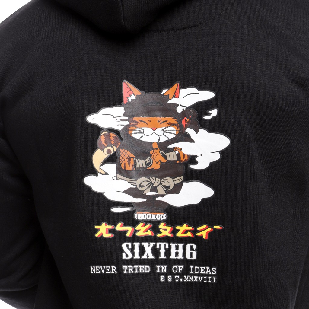 Thẻ ID - SWEATER HOODIE PREMIUM SIX 6 màu đen | BigBuy360 - bigbuy360.vn