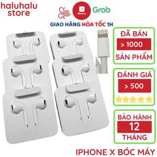 Tai nghe iphone 7 8 plus x chính hãng chân dẹt lightning cho ip 7 8 plus x xs max 11 pro max