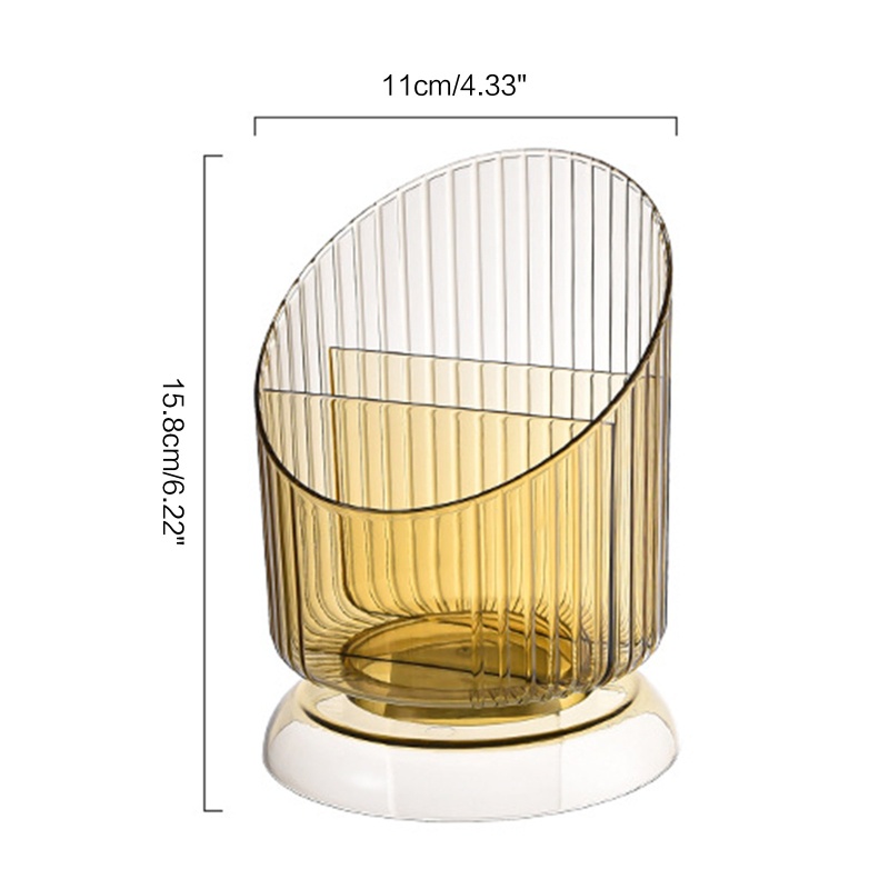 Hộp Đựng Cọ Trang Điểm Trong Suốt Tiện Dụng