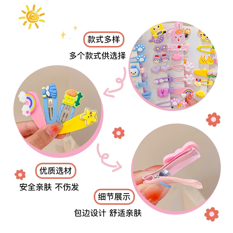 Set 14 Kẹp Tóc Hình Mèo Dễ Thương Cho Bé Gái