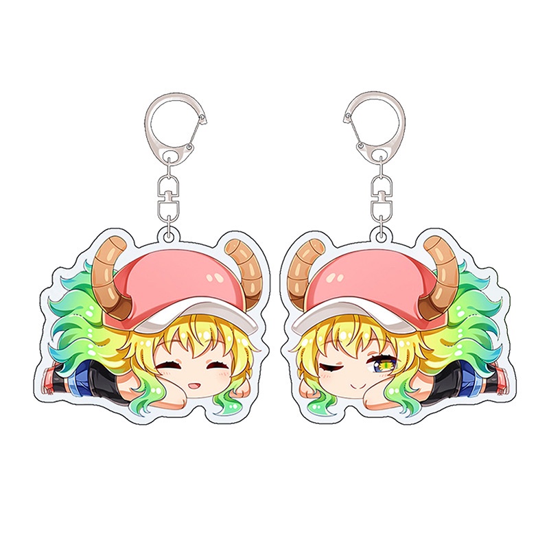 Móc khóa hình nhân vật hoạt hình Miss Kobayashi 's Dragon Maid Kanna Kamui