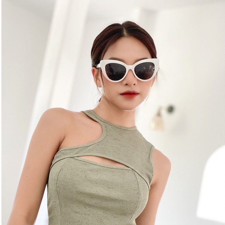 Kính râm nam nữ Lilyeyewear mắt mèo chống UV400 thiết kế độc đáo BTS Hè 2021 R0009 | BigBuy360 - bigbuy360.vn