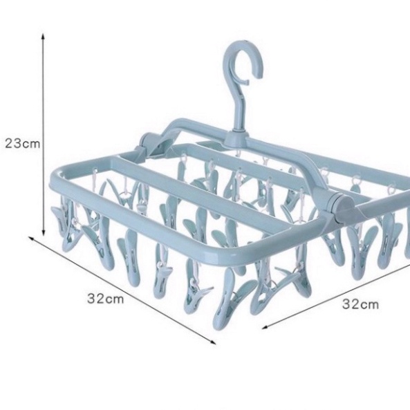 Móc phơi đồ 32 cái - Kẹp phơi quần áo cho bé yêu