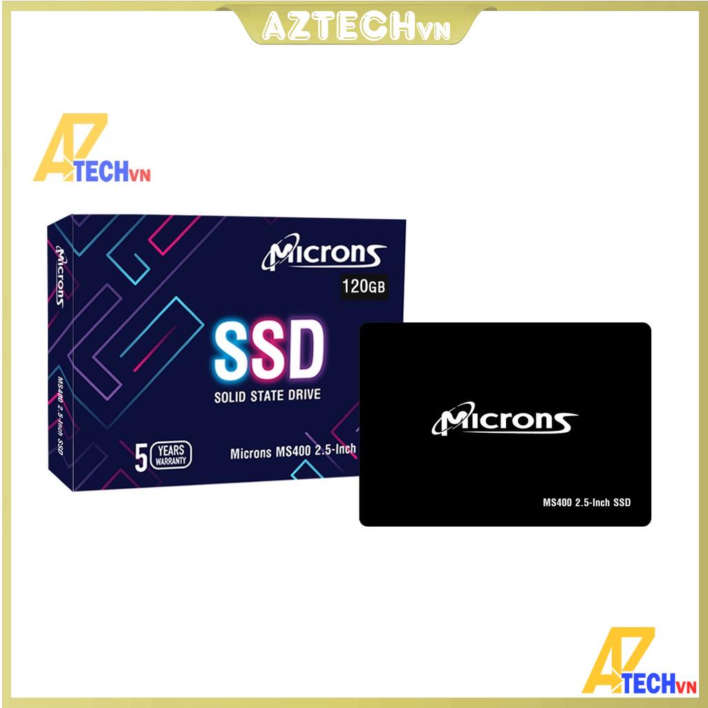 [Free Ship] Ổ CỨNG SSD 120GB MICRONS MS400 2.5'' SATA III CHÍNH HÃNG - BẢO HÀNH 36 THÁNG TẶNG KÈM DÂY SATA | BigBuy360 - bigbuy360.vn