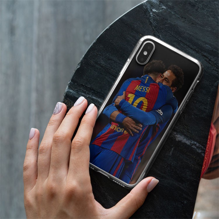 Ốp Lưng bóng đá barca ốp điện thoại Neyma và messi ôm nhau dành cho Iphone 5 đến 12 Promax BAR20210009