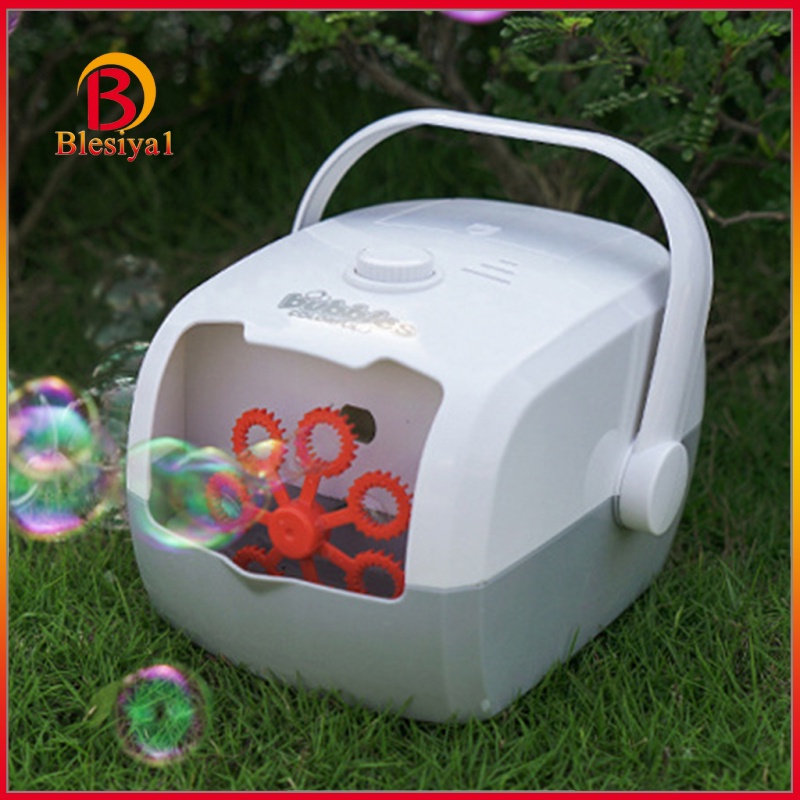 [BLESIYA1] Portable Auto Bubble Machine Bubble Maker Blower Party Weeding Effects Gray