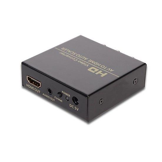 MULTI HDMI -&gt; AV + AUDIO FJGEAR (FJ-HA 1308), BỘ CHUYỂN ĐỔI HDMI SANG AV CÓ ÂM THANH FJGEAR HA 1308