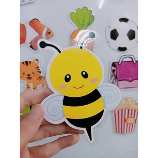 Mẫu vật hình dễ thương ép plastic ( 10 hình giống nhau)