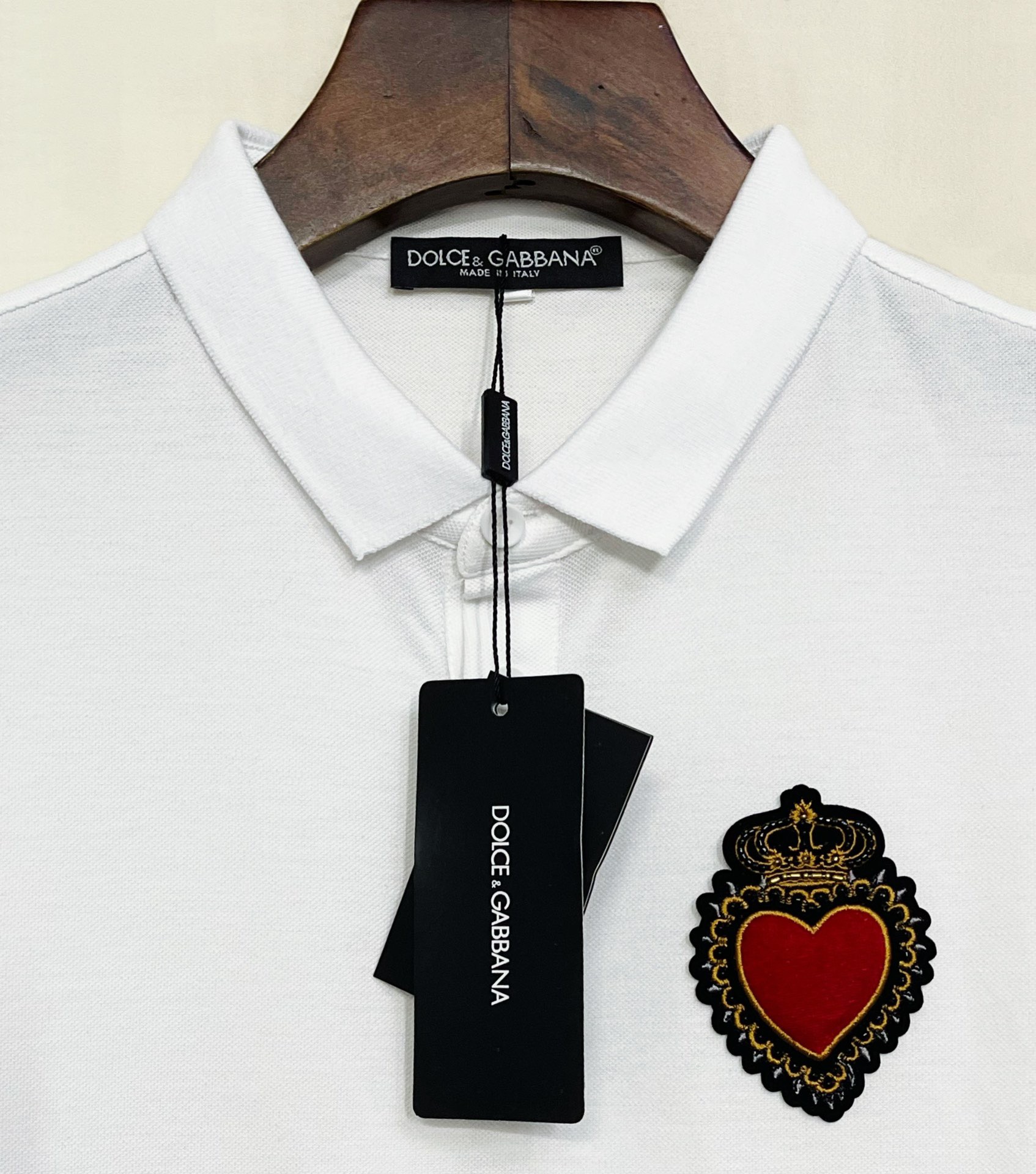 Áo thun Polo D0Lce & Gabba 2021 tay ngắn thêu hình vương miện cho nam | BigBuy360 - bigbuy360.vn