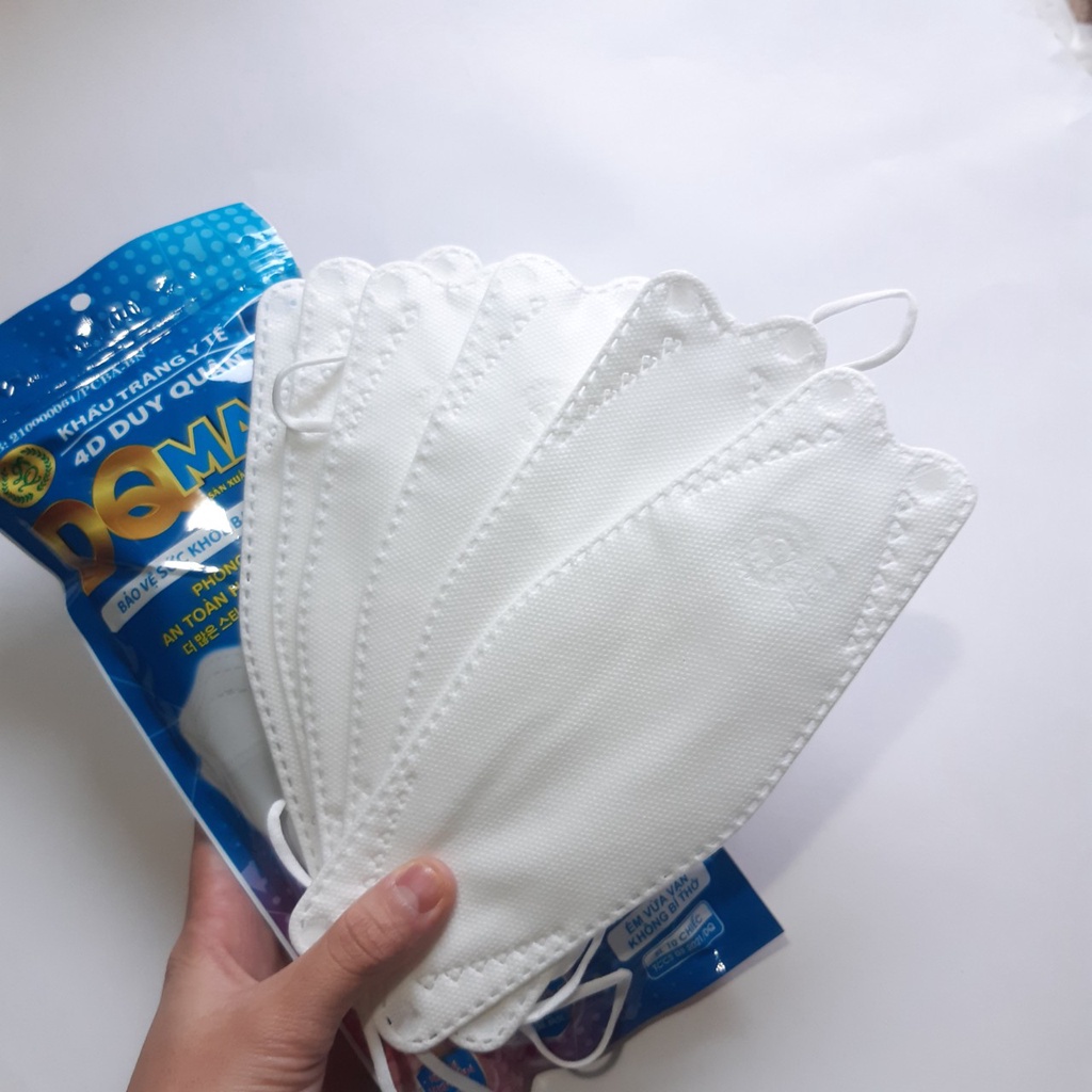 [Combo 300C] Một Thùng Khẩu Trang 4D DQ Mask KF94 Y Tế Duy Quân Xuân Lai Chất Dày Dặn Quai Bền Ôm Sát Mặt | BigBuy360 - bigbuy360.vn
