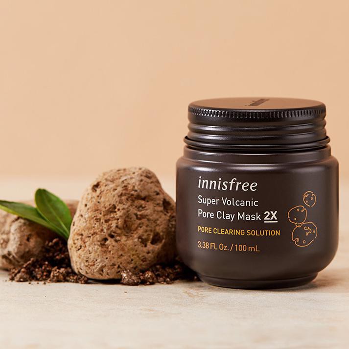 Mặt nạ đất sét tro núi lửa Innisfree Super Volcanic Pore Clay Mask 2X 100ml