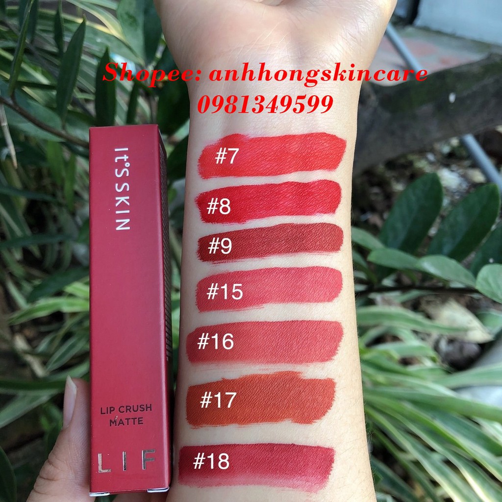 Son Kem Siêu Lì It’s Skin Lip Crush Matte Life Color