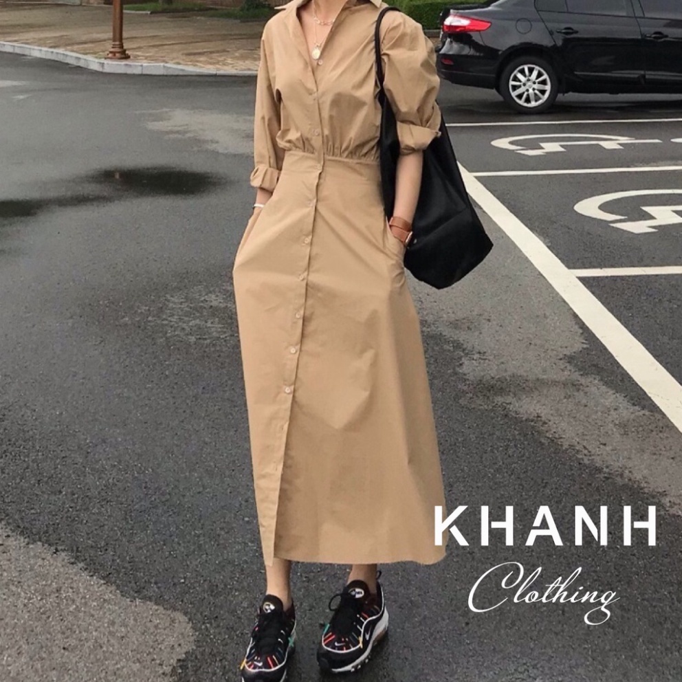 Váy nữ thiết kế style Hàn Quốc sang chảnh chiết eo | BigBuy360 - bigbuy360.vn
