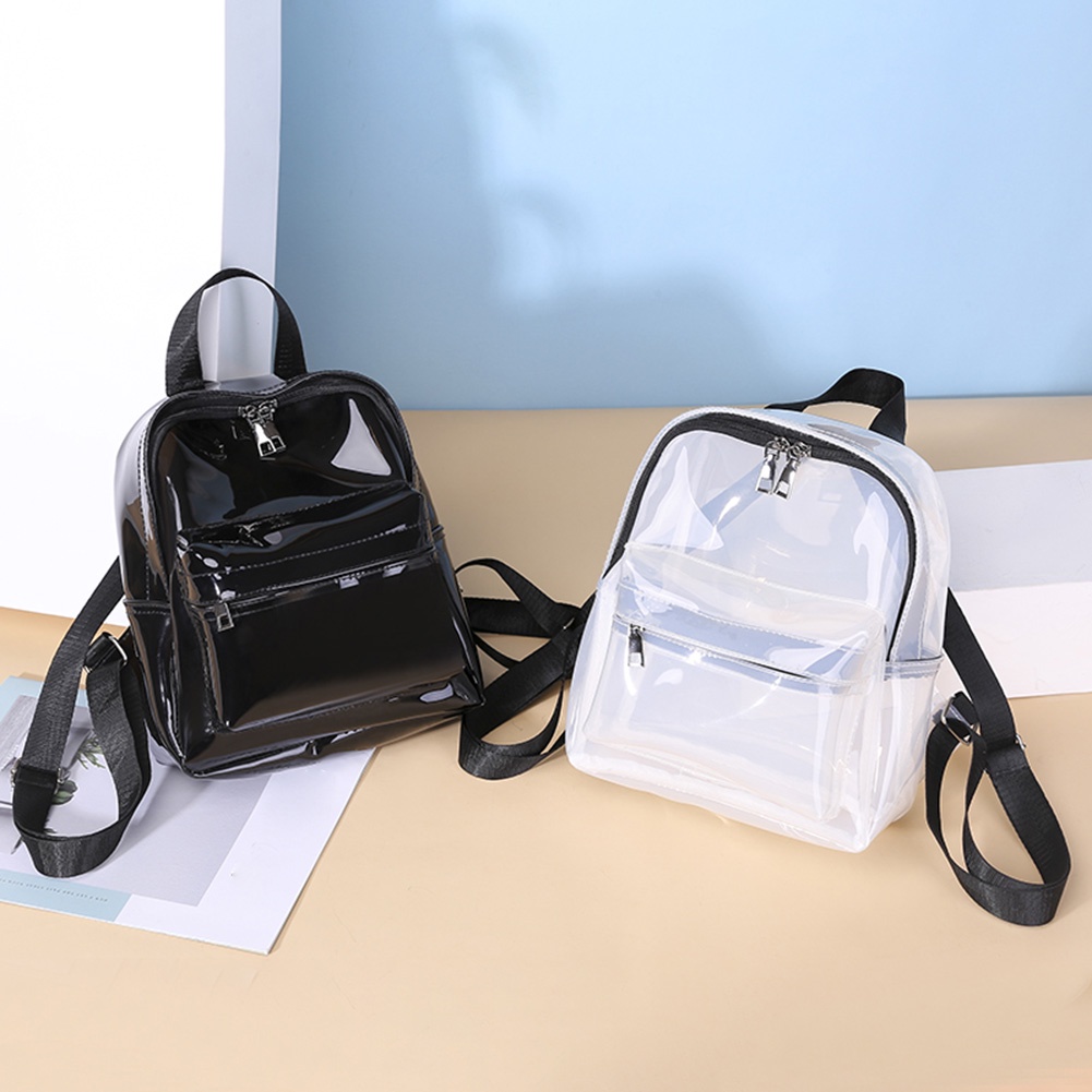 Ba Lô Trong Suốt Bằng Nhựa PVC H0 Cho Nữ