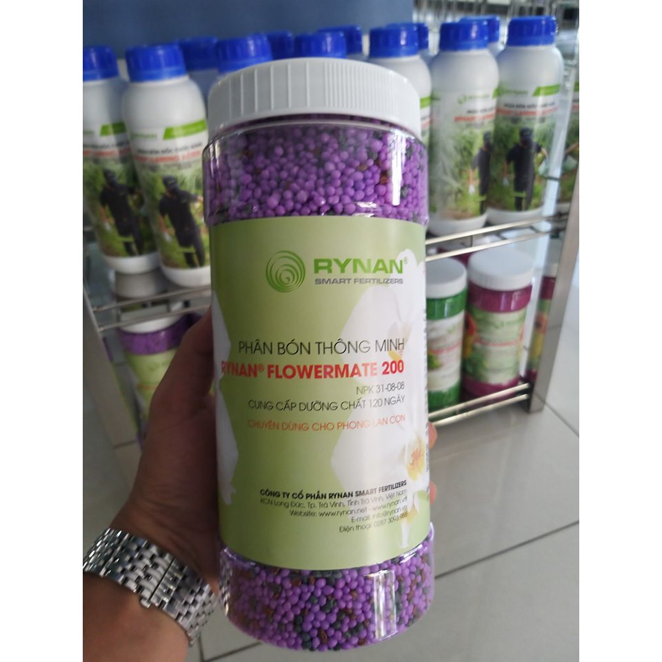 PHÂN BÓN THÔNG MINH  - RYNAN® FLOWERMATE 200 - CHUYÊN DÙNG CHO HOA LAN LÚC MỌC MẦM VÀ TRƯỞNG THÀNH