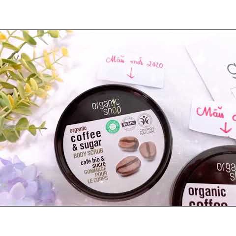 Tẩy da chết body cà phê Scrub Organic Coffe &amp; Sugar 250ml