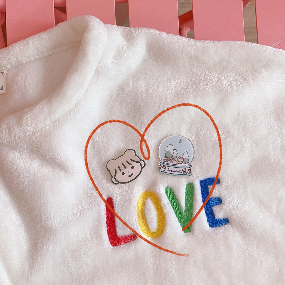 Sticker dễ thương pin cài huy hiệu áo phụ kiện gắn balo túi xách cute HTS1