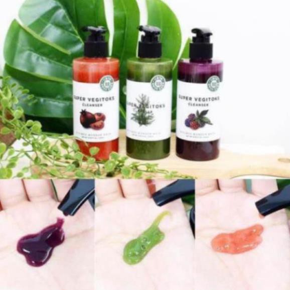 ✅ (HÀNG CHUẨN AUTHENTIC) Full size - 300 ml - Sữa rửa mặt rau củ thải độc Super vegitoks cleanser Wonder bath | BigBuy360 - bigbuy360.vn