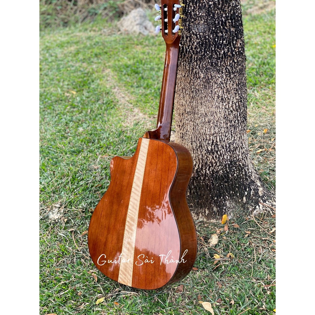 Đàn Guitar Classic ST-C4 Gỗ Điệp Có Kè lưng Gỗ Còng Cườm Tặng Full Box Phụ Kiện