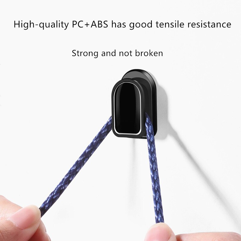 Bộ móc treo tự dính sắp xếp cáp USB/tai nghe/móc khóa/túi gọn gàng cho xe ô tô | BigBuy360 - bigbuy360.vn