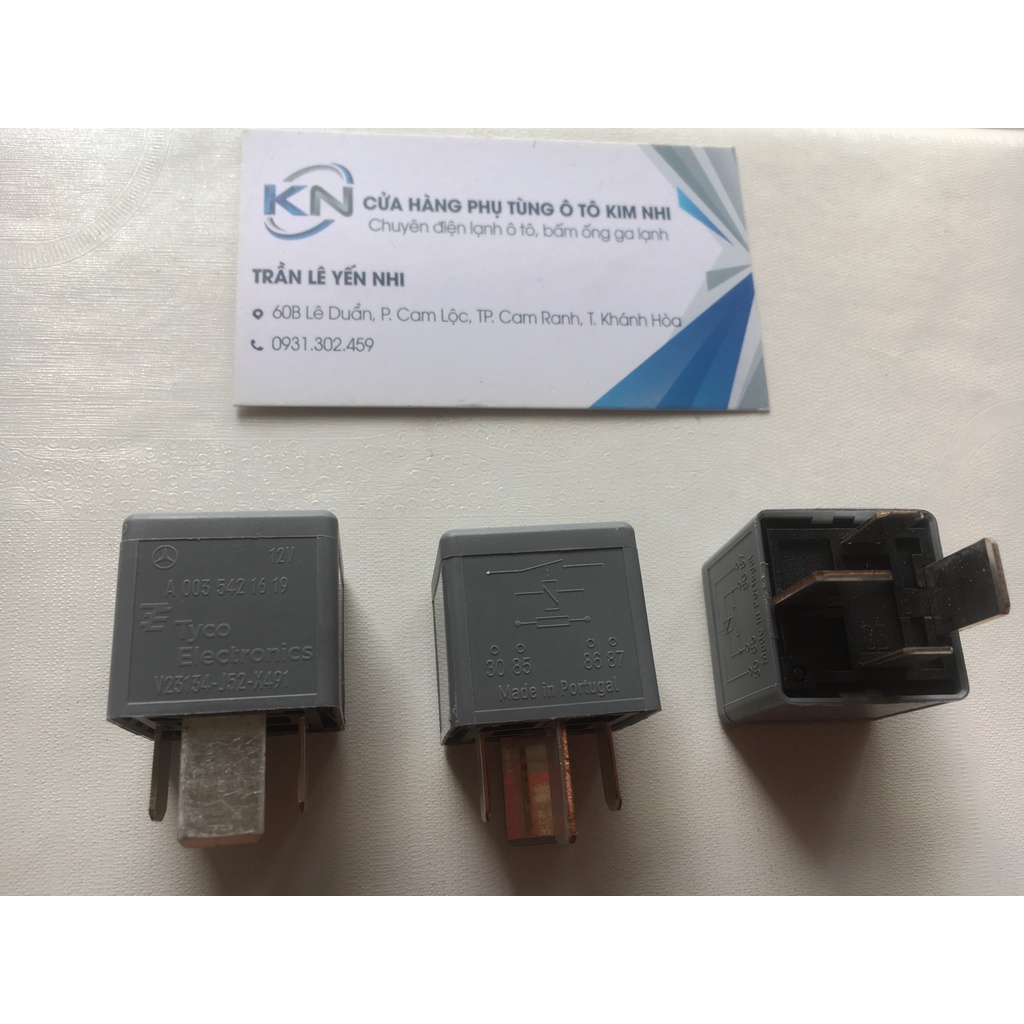 ROLE RELAY V23134-J52-X491 80A 12V 4 chân 2 to 2 nhỏ PORTUGAL hàng bãi