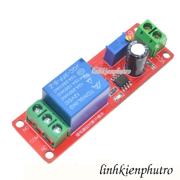 Mạch Tạo Trễ Ngắt Relay 12V 1-10s