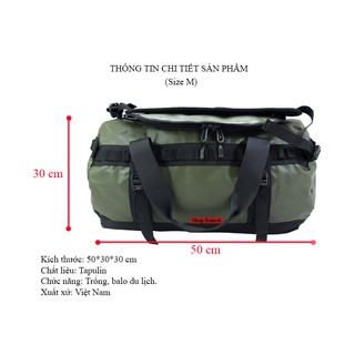 Túi Trống TNF Duffel Bag (Size M) 50*30 cm
