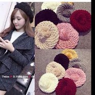 Mũ nồi len nhiều màu cho nữ