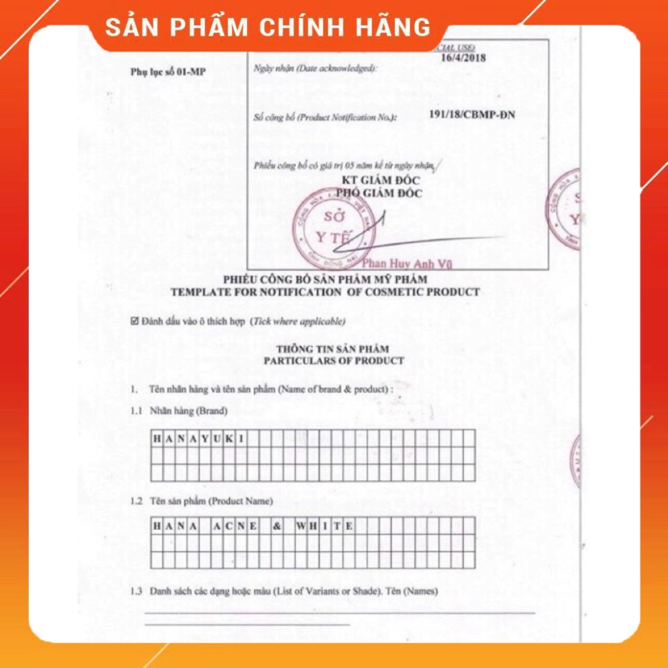 Kem Mụn Hanayuki Date 2023 chính hãng hiệu quả nhanh