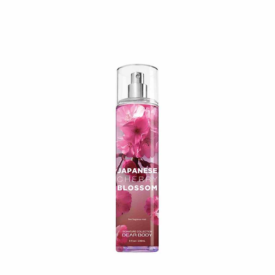 BODY MIST DEAR BODY 236ml - XỊT THƠM TOÀN THÂN NỮ - TẠO MÙI THƠM CƠ THỂ - LƯU HƯƠNG 5-8h - ĐA DẠNG MÙI HƯƠNG - QUYẾN RŨ