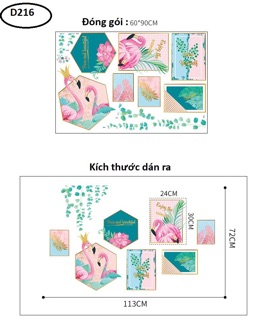 Decal khung hạc phong cách mới